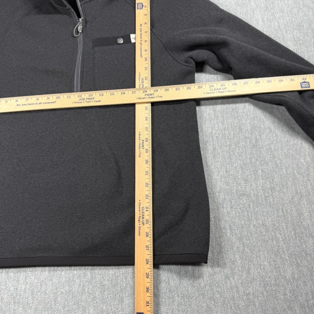 The North Face Pullover Men 2XL Gray Gordon Lyons 1/4 Zip Fleece Sweater Pocket
